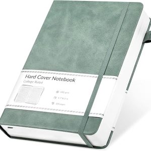 CAGIE Lined Journal Notebook for Women Men 320 Pages 100 Gsm Paper